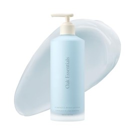 Oak Essentials Loción corporal luminosa, hidratante ligera, 10.1 onzas líquidas | Tanaceto azul, aceite de rosa, manteca de karité y aceite de coco, para pieles secas y sensibles