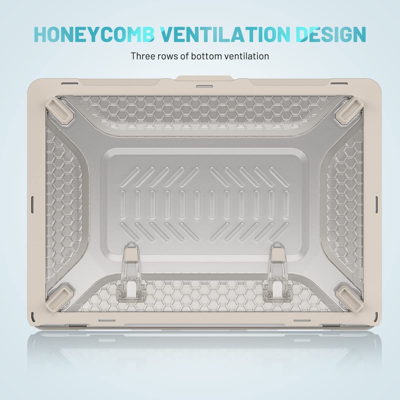 KEROM Heavy Duty Rugged Case for MacBook Air 15 inch