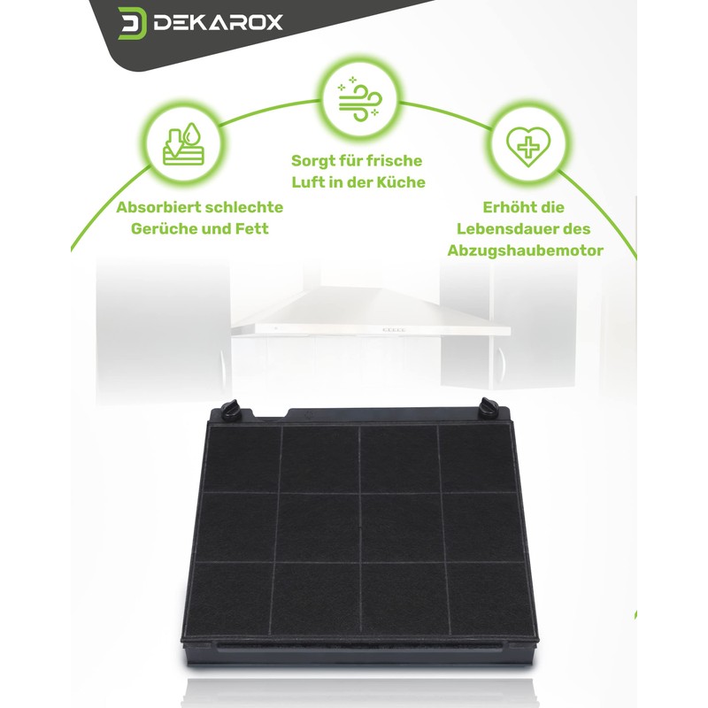 DEKAROX Carbon Filter Activated Carbon Filter for Elica Model 15