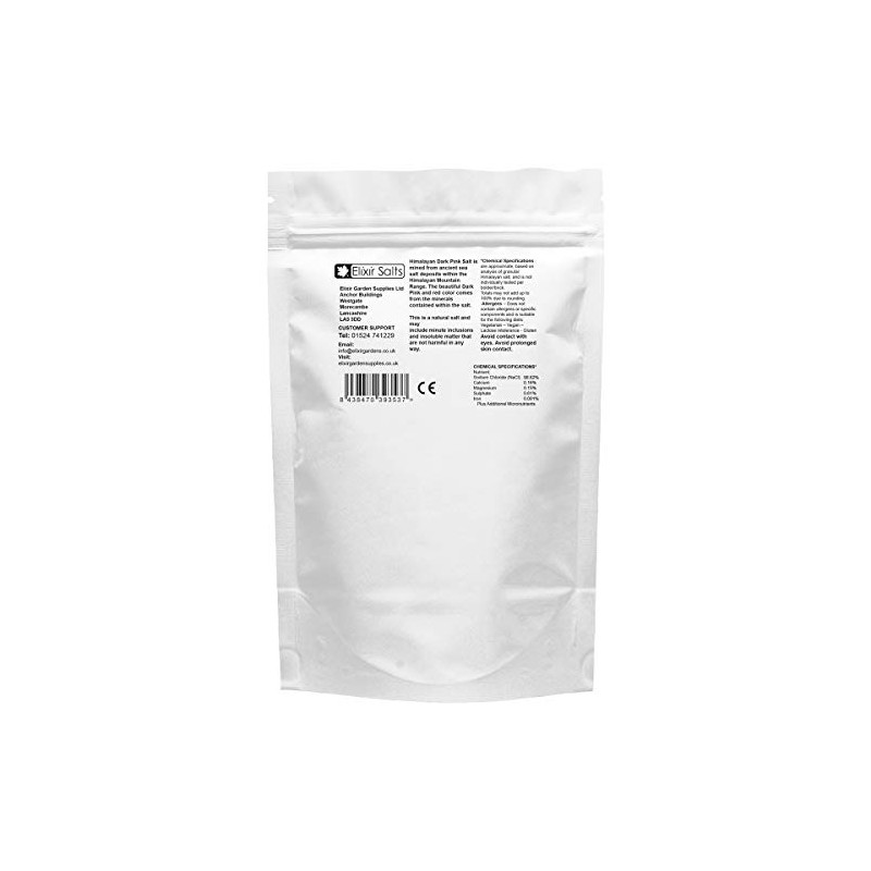 Elixir Salts - Organic Himalayan Pink Salt, Fine Grade Supplied