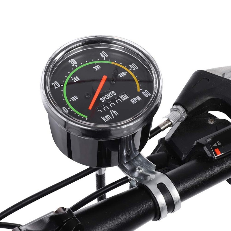 Cycling Speedometer,Mechanical Odometer,Durable Quality Aluminum Alloy Accurate Mechanical Odometer Speedometer