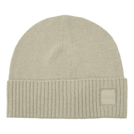 BOSS Akaio R Men's Knitted Beanie Hat, light beige