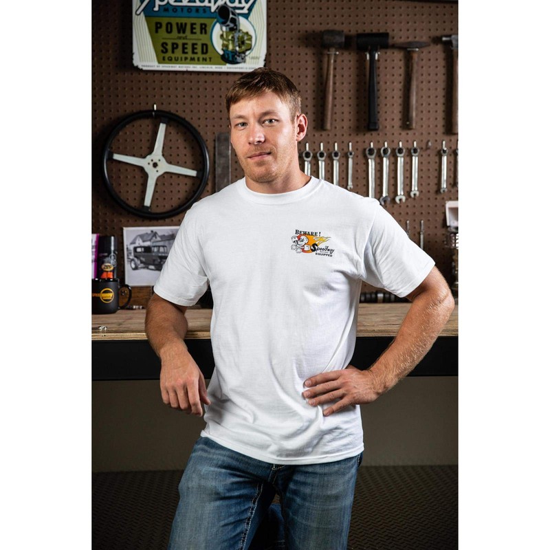 Speedway Motors Beware T-Shirt, Size XXL White