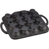 IPPINKA Japanese Cast Iron Takoyaki Grill Pan, 16 Holes, Made