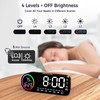 Vinabo Digital Alarm Clock with 7 Color Night Light, 4