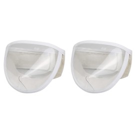 2pcs to Grooming Cover - Licking Biting Accessory Nail Guard Cat Cleaning Trimming Portable Adjustable Breathable Mask Pet Face Bathing Kitten Transparent Head