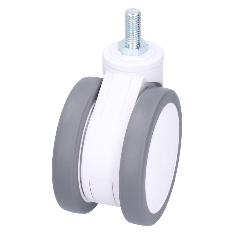 Caster 4in TPR M12 Universal Swivel Silent Rolling Wheel Accessory