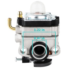 SIMPERAC TB575SS Carburetor for Troy Bilt TB525CS TB26TB TB490BC TB425CS TB475SS TB590BC TB146EC TB575SS Trimmer Brushcutter 753-1225 Carburetor replace for MTD 753-05251