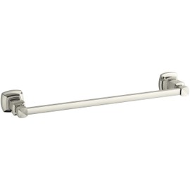 KOHLER K-16250-SN Margaux 18-Inch Towel Bar, Vibrant Polished Nickel
