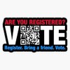 Vote Qr Code Election Sticker Bumper Sticker Vinyl Decal 5"