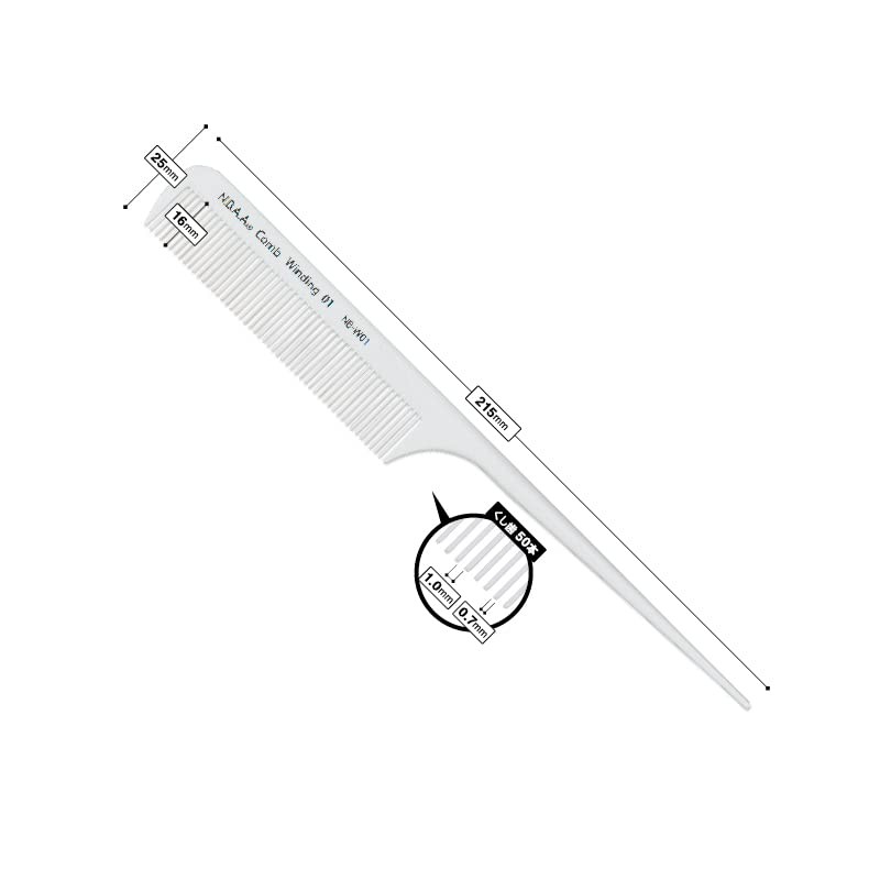 N.B.A.A Winding Comb 01 White