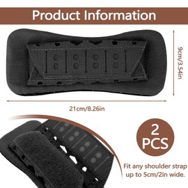 Modixun 2 Pack Shoulder Strap Pad, Breathable Backpack Strap Pads, Soft Mesh Cushion Shoulder Pads for Tactical Vest, Plate Carrier, Chest Rig, Sling Bag, Duffle Bag (Green)