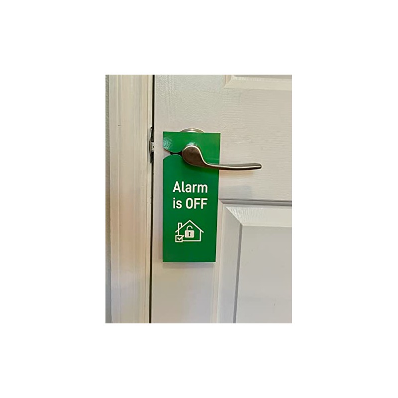 Alarm is ON/OFF Door Hanger for Home and Office (4