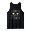 Iron Sharpens Iron Christian Camo Scripture Gym Workout Tank Top