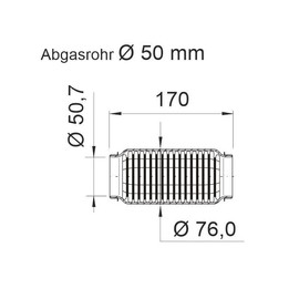 Vegaz UFR-153 Flex Pipe Exhaust System