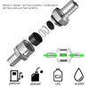 Fuel Check Valve, 8mm Aluminium Valve Check Valve, Non-Return Valve,