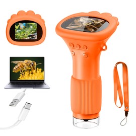 Acoath Microscope for Kids, 1000X Handheld Digital Miniscope with 2.0" Screen, Portable Pocket Little Scientist Childrens Microscope Toys Gifts Ideas for Age 4-12
