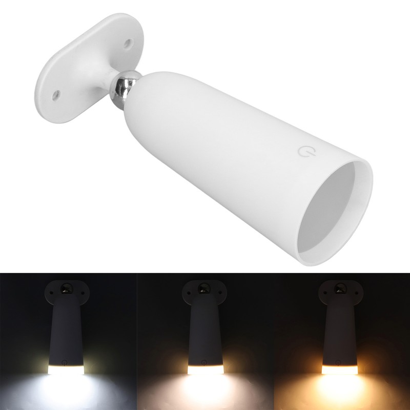 Magnetic LED Wall Light Removable Cordless 360 Degree Rotate Magnetic