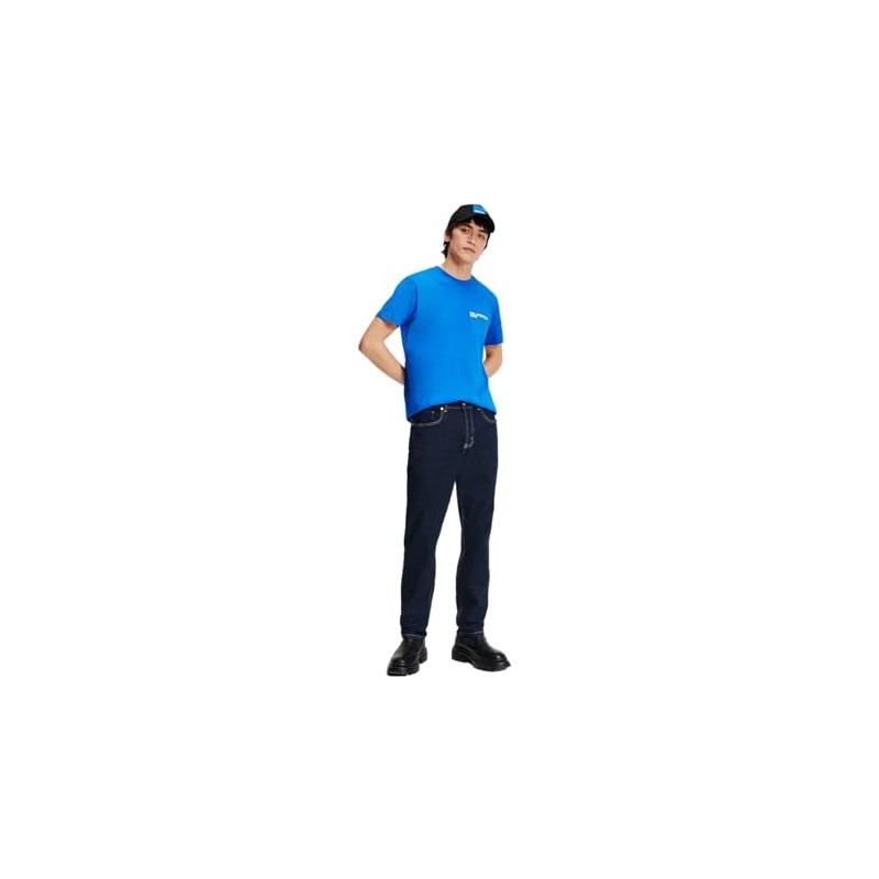 KARL LAGERFELD JEANS Men's Klj Tapered Denim Jeans, Rinse Blue