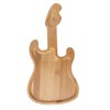 Key Storage Tray Wood Modern Guitar Shaped Base Jewelry Key