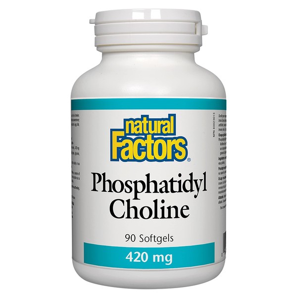Natural Factors - Phosphatidyl Choline (PC) 420mg, Supports Healthy Liver Function, 90 Soft Gels