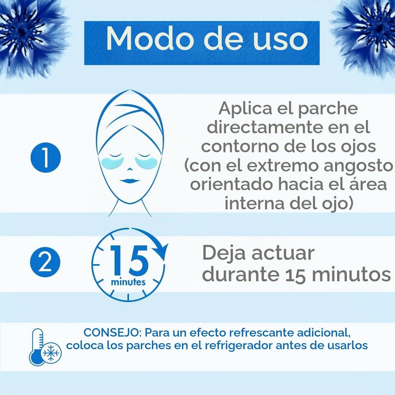 Klorane Parches Suavizantes Ojos Aciano Hidrogel