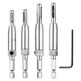 4PCS Self Centering Drill Bit Set, Hinge Drill Bit, Self Centering Drills Bi t Tool, Hinge Bits,High Speed Steel Drills Bits For Door Window Cabinet Hinges