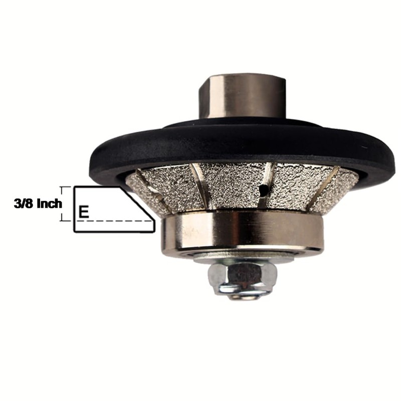 Raizi 3/8 inch Demi Bullnose Half Bullnose Diamond Hand Profile