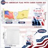 Sasylvia 450 Sets American Flag Lapel Pin Bulk with Inspirational