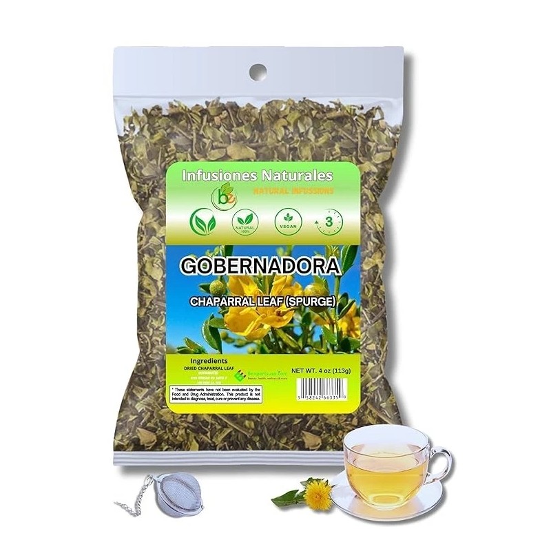 B-Experts Store Gobernadora Tea (Chaparral Leaf) – 4 oz Loose