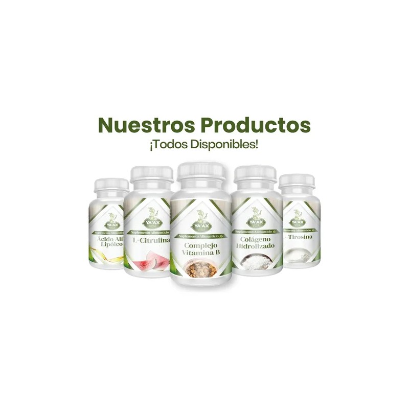 Complejo Vitamina B 90 Cápsulas 500 Mg Ya'ax Vida 100%