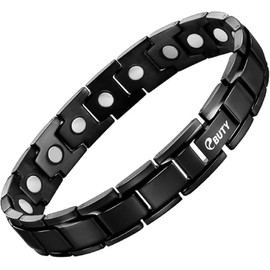 Ebuty Men's Women's Bracelet, Anti-Static, Health, Germanium, Rose Gold, Father's Day Gift, Fashionable, Non-Discoloring, Adjustable Size, Titanium, Titanium