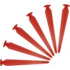 SwissPiranha 853791-6RT220 Tent Pegs Set of 6 Red L