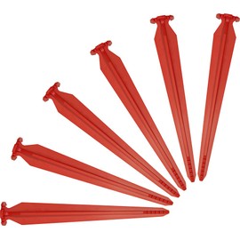 SwissPiranha 853791-6RT220 Tent Pegs Set of 6 Red L