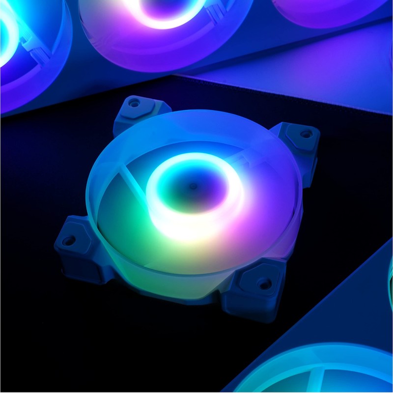 Akasa Vegas AK-FN111-WH A12, Addressable RGB Fan, PC Fan with