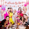 Cerolopy 3 Pieces Rose Gold Bride To Be Banner Glitter