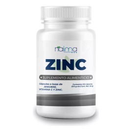 Naíma Zinc Con Vitamina C Y Jengibre 500mg - 100 Cáps Por Frasco Sabor Sin Sabor