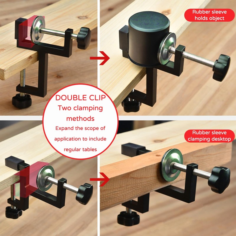 Pack of 4 G Clamp Kit, Small Screw Clamp, 10-57