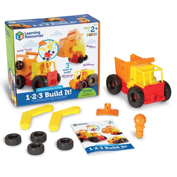Learning Resources LER2868 1-2-3 Build It Construction Crew