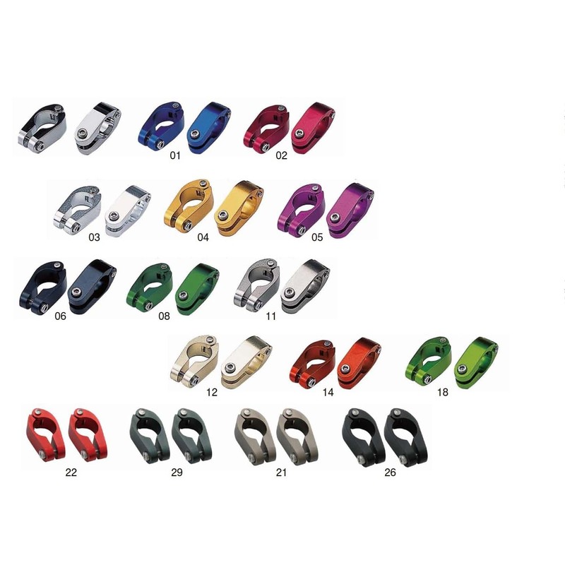 ポッシュフェイス(POSH FAITH) ポッシュ(POSH) バイク用品 バイクハンドルブレース クランプ 22.4mm ブラック クイックリリース 090167-06