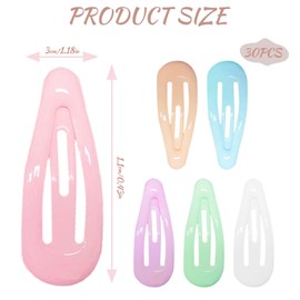 30 Stück bonbonfarbene Baby-Haarspangen, bunte Druckknopf-Haarspangen Kleinkinder-Haarspangen kleine Haarspangen Mädchen-Haarspangen sichere und bezaubernde Haar-Accessoires für Mädchen Kinder Babys