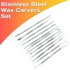 Stainless Steel Wax Carvers Set, Polymer Pottery Clay Spatula Carving