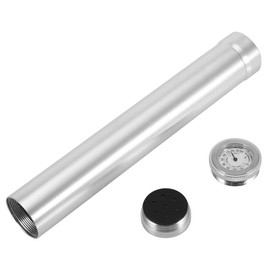 Portable Travel Metal Single Cigar Moisturizing t Tube Holder With Moisture Meter