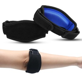 1 Paar Ellenbogenbandage Männer Damen, Kompression Bandage mit EVA-Futter, Ellenbogenbandage Männer Damen, Einstellbare Tennisarm und Golferarm Bandage