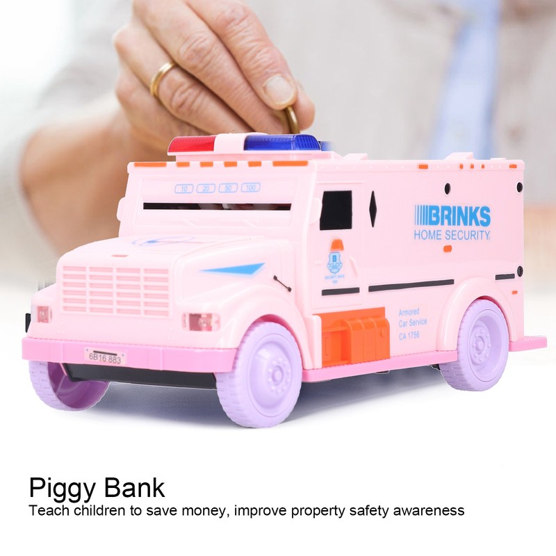 Coin Money Saving Box Innovative Car Shaped Password Piggy Bank