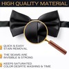Adam Young Mens Pre-Tied Formal Satin Classic Bow Tie for