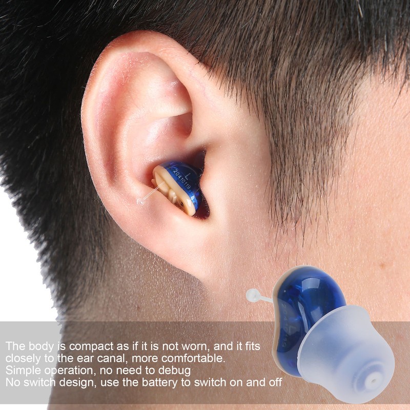 Left Hearing Aid InEar Sound Amplifier Battery Wireless Hearing Enhancer
