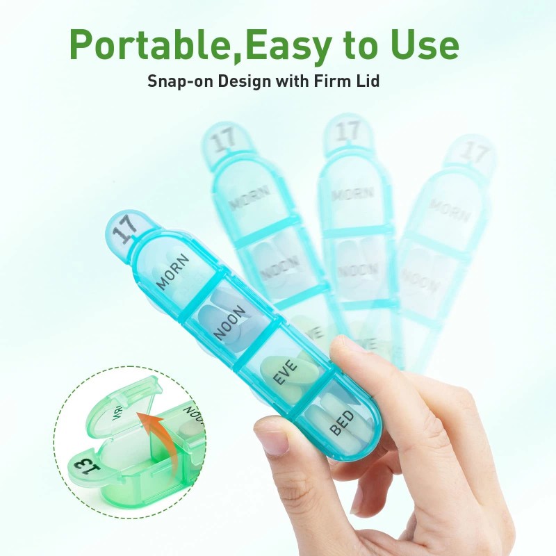 Odaro Best Monthly Pill Organizer 4 Times a Day 30