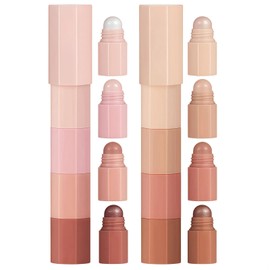 Glitter Eyeshadow Stick Set, 8 Colors Waterproof Eye Shadow Stick for Women
