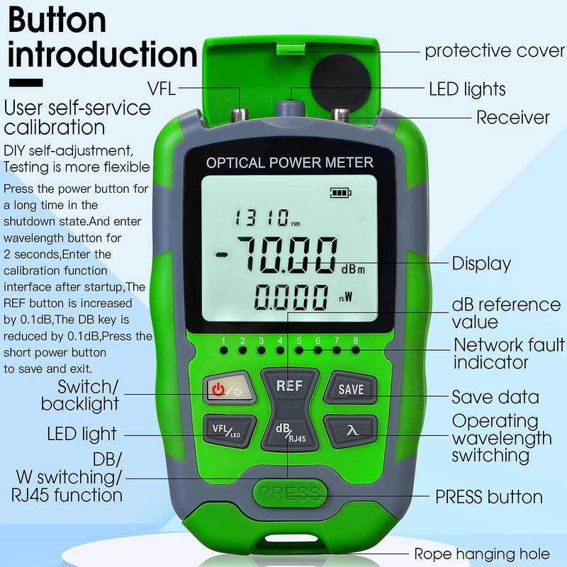 Dry Cell A-M70 VFL Visual Fault Locator 30KM & OPM